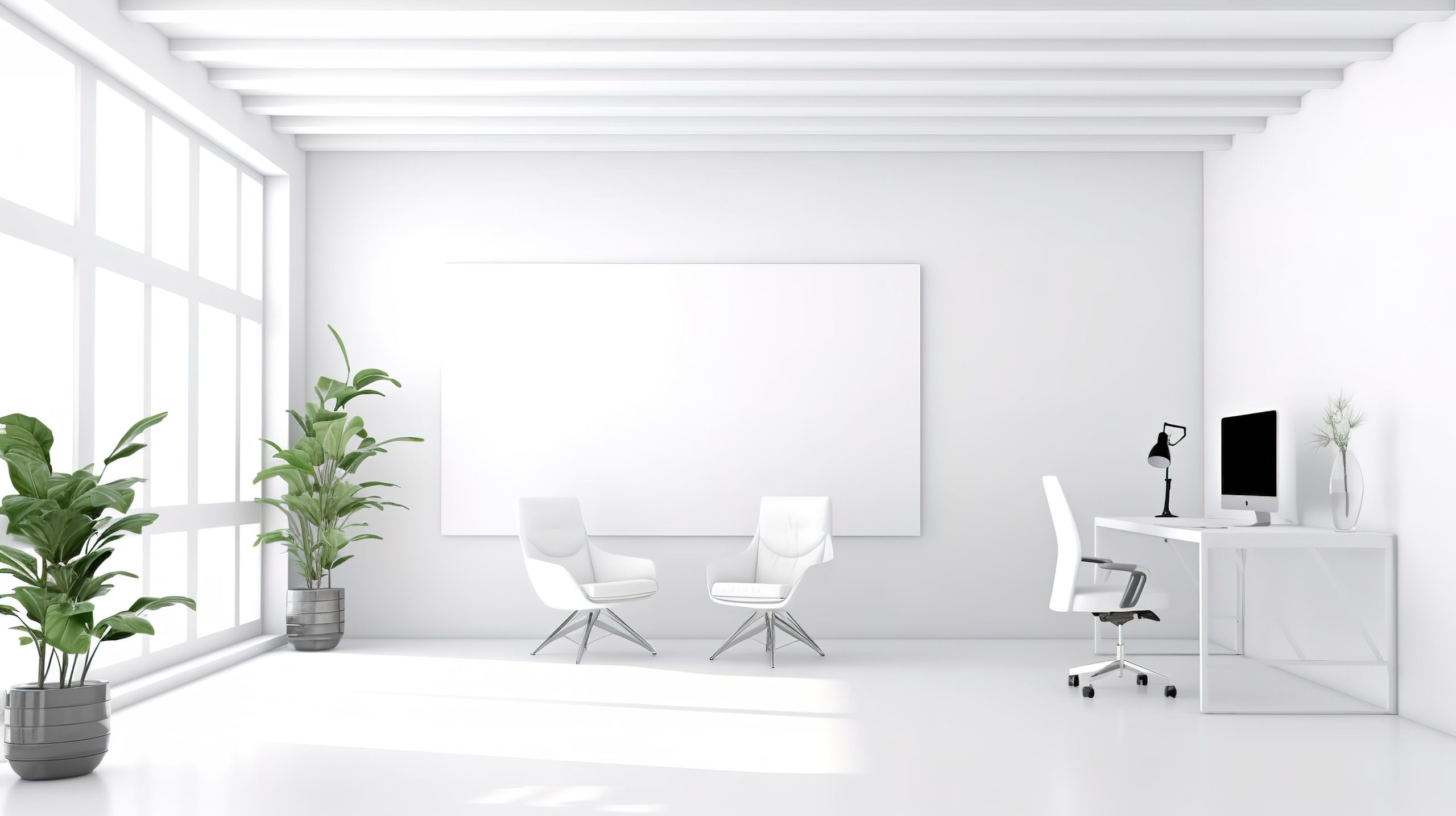 —Pngtree—minimalistic white office space with_8478627